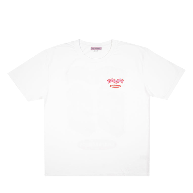 Bisous Skateboards T_shirts Monogram White