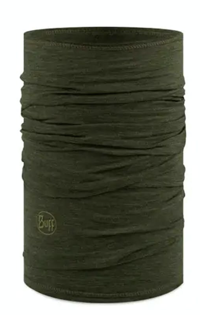 Buff Merino Midweight Solid Bark Donkergroen One